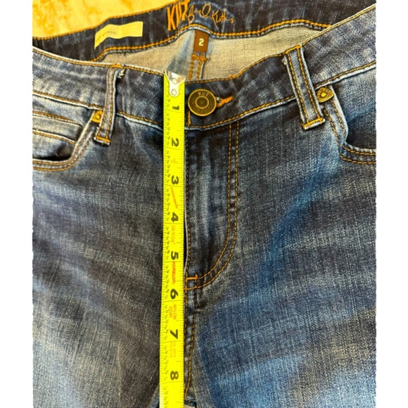 KUT from the Kloth Katy Boyfriend Jeans Dark Blue Mid Rise women’s Sz 2 - Picture 6 of 11
